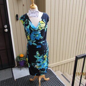 #456  NEW WOMAN'S FLORAL DRESS BY RALPH LAUREN  (SIZE 16W